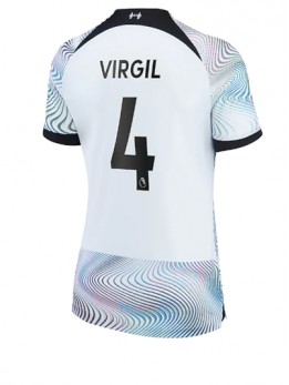 Liverpool Virgil van Dijk #4 Auswärtstrikot für Frauen 2022-23 Kurzarm